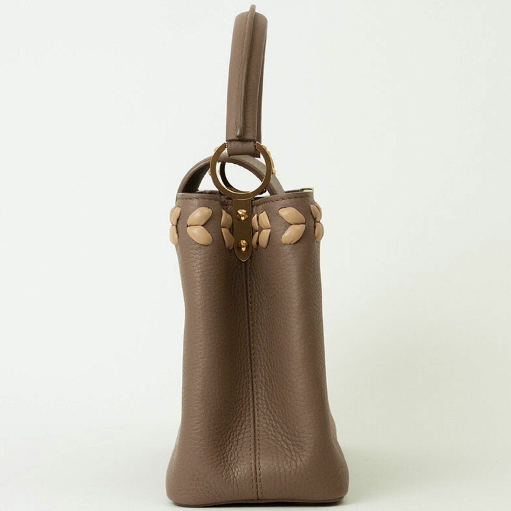 Louis Vuitton Pink Beige Cuir Ombre Leather Handbag