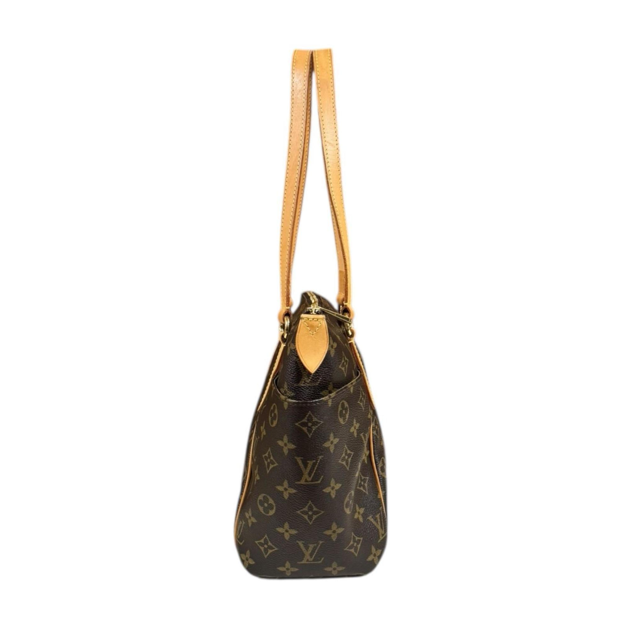 Louis Vuitton Brown Monogram Canvas Tote Bag