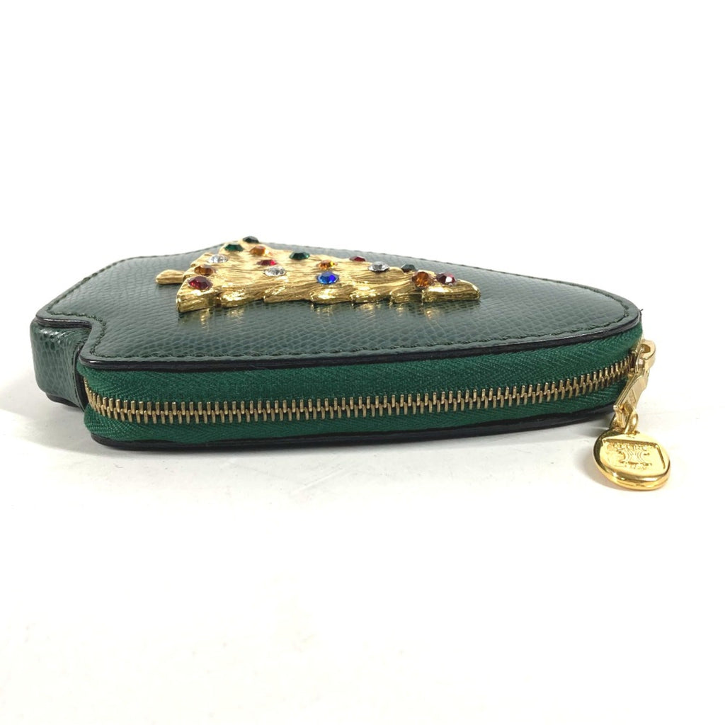 Celine Green Leather Pouch