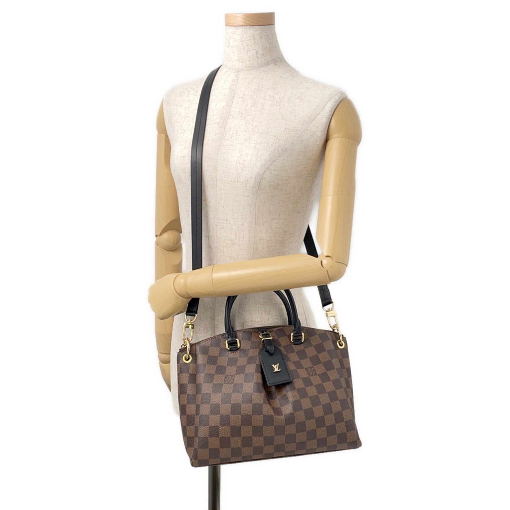 Louis Vuitton Damier Damier Canvas Ebene Noir Handbag