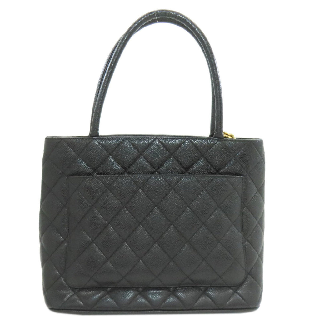 Chanel Black Leather Tote Bag