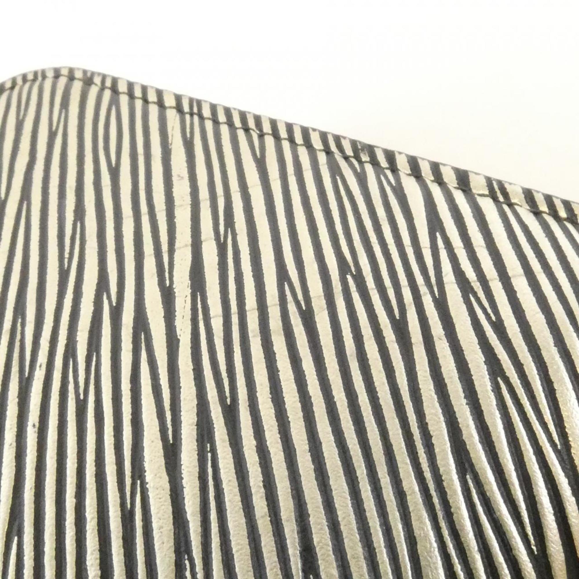 Louis Vuitton Silver Leather Long Wallet
