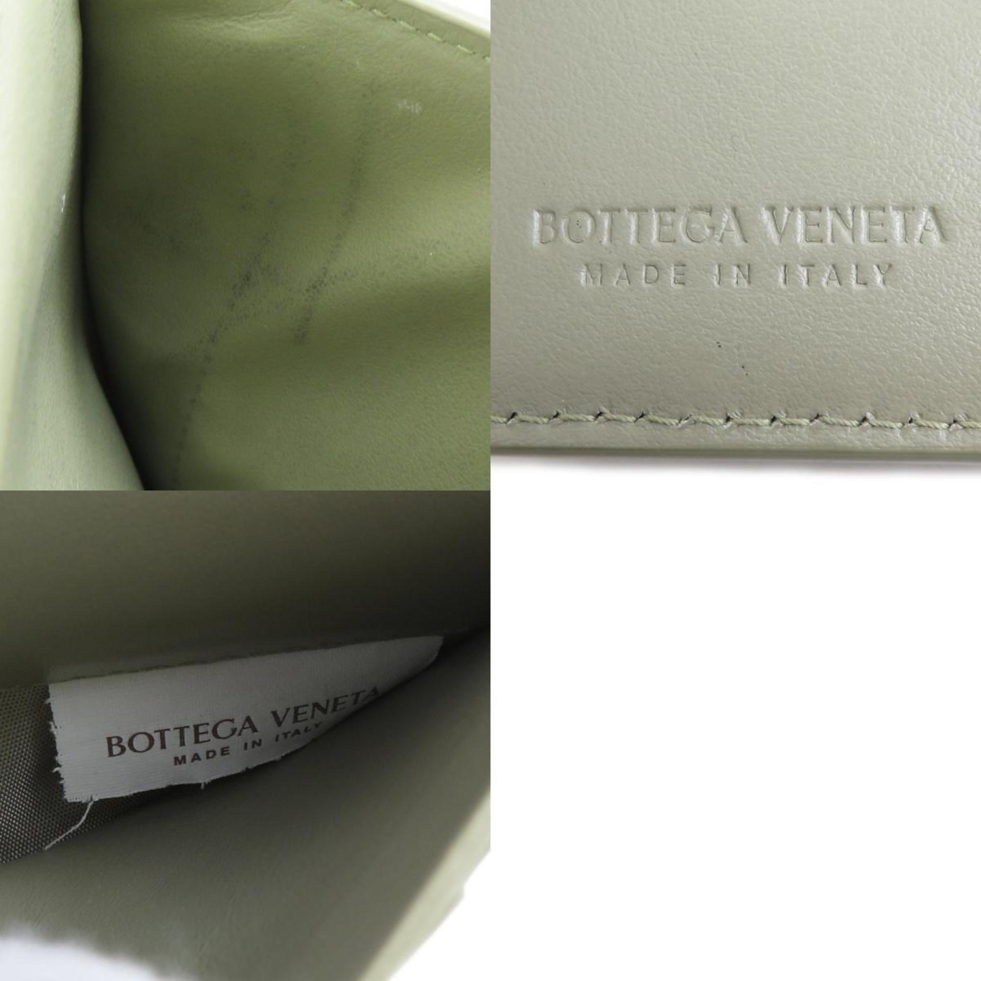 Bottega Veneta Green Leather Wallet (Bi-Fold)