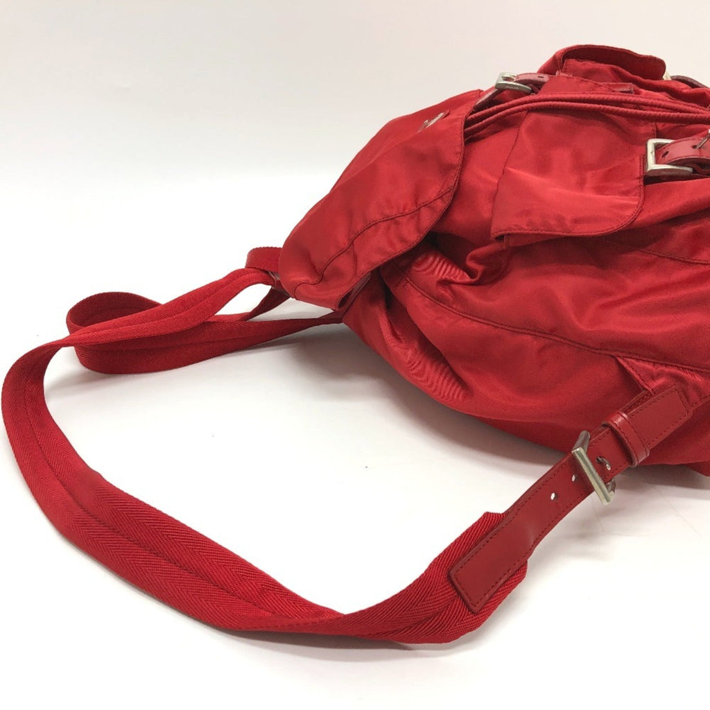 Prada Red Color Nylon Backpack