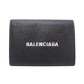 Balenciaga Black Leather Wallet (Tri-Fold)