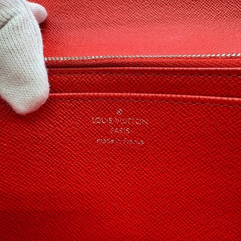 Louis Vuitton Red Color Epi Leather Long Wallet