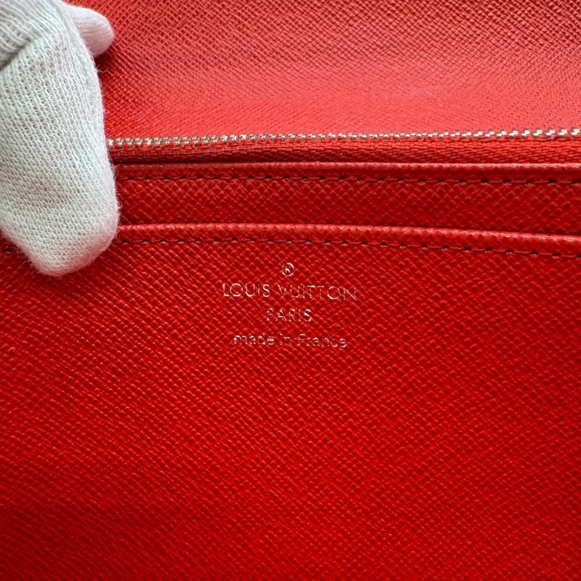 Louis Vuitton Red Color Epi Leather Long Wallet