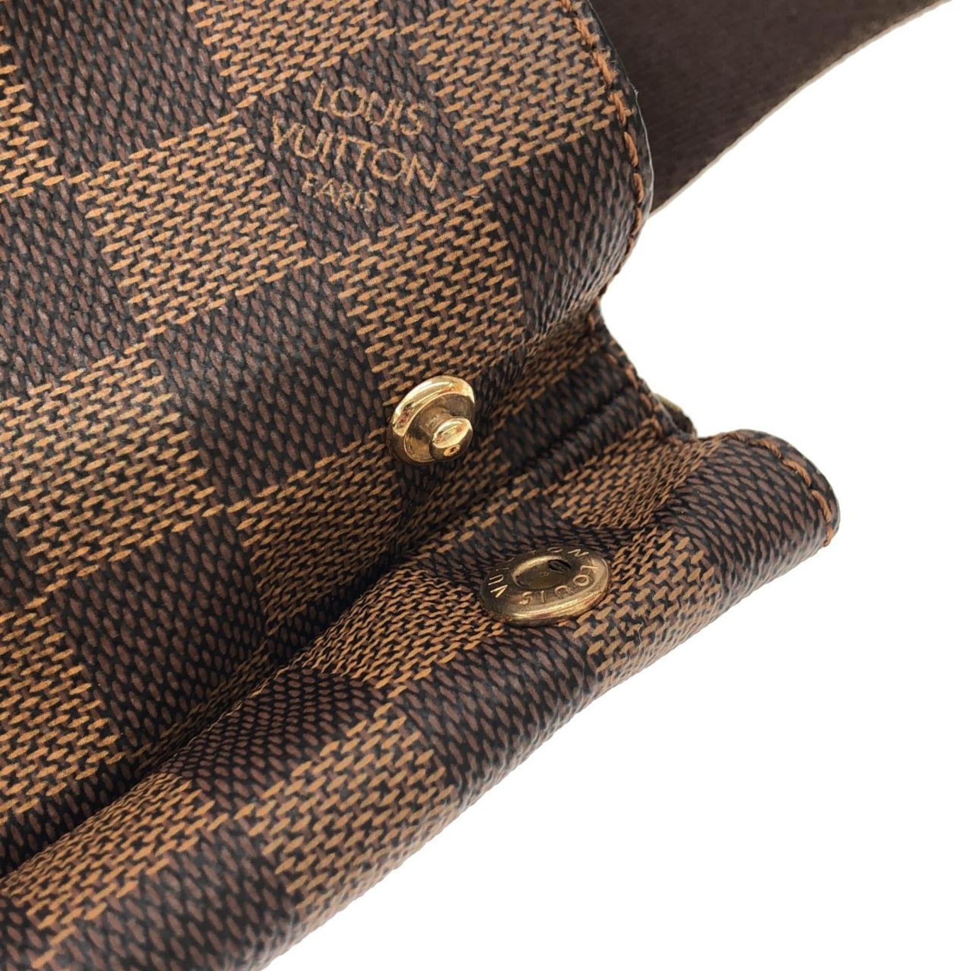 Louis Vuitton Brown Coated Canvas Handbag