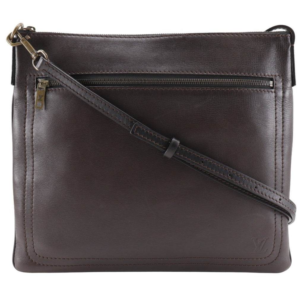 Louis Vuitton Brown Coffee Leather Shoulder Bag