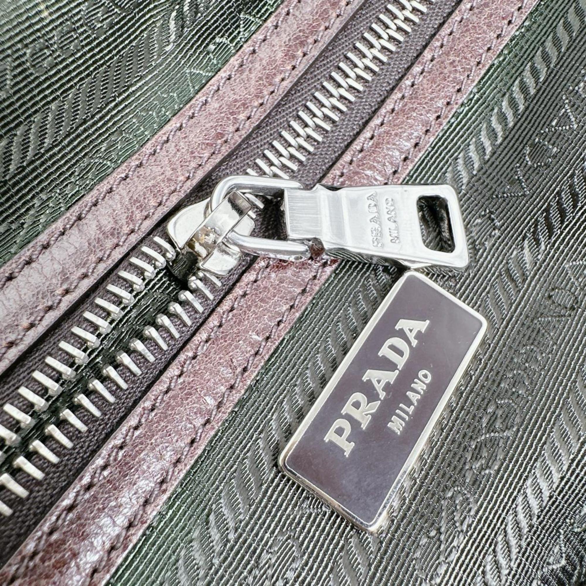 Prada Brown Nylon Handbag