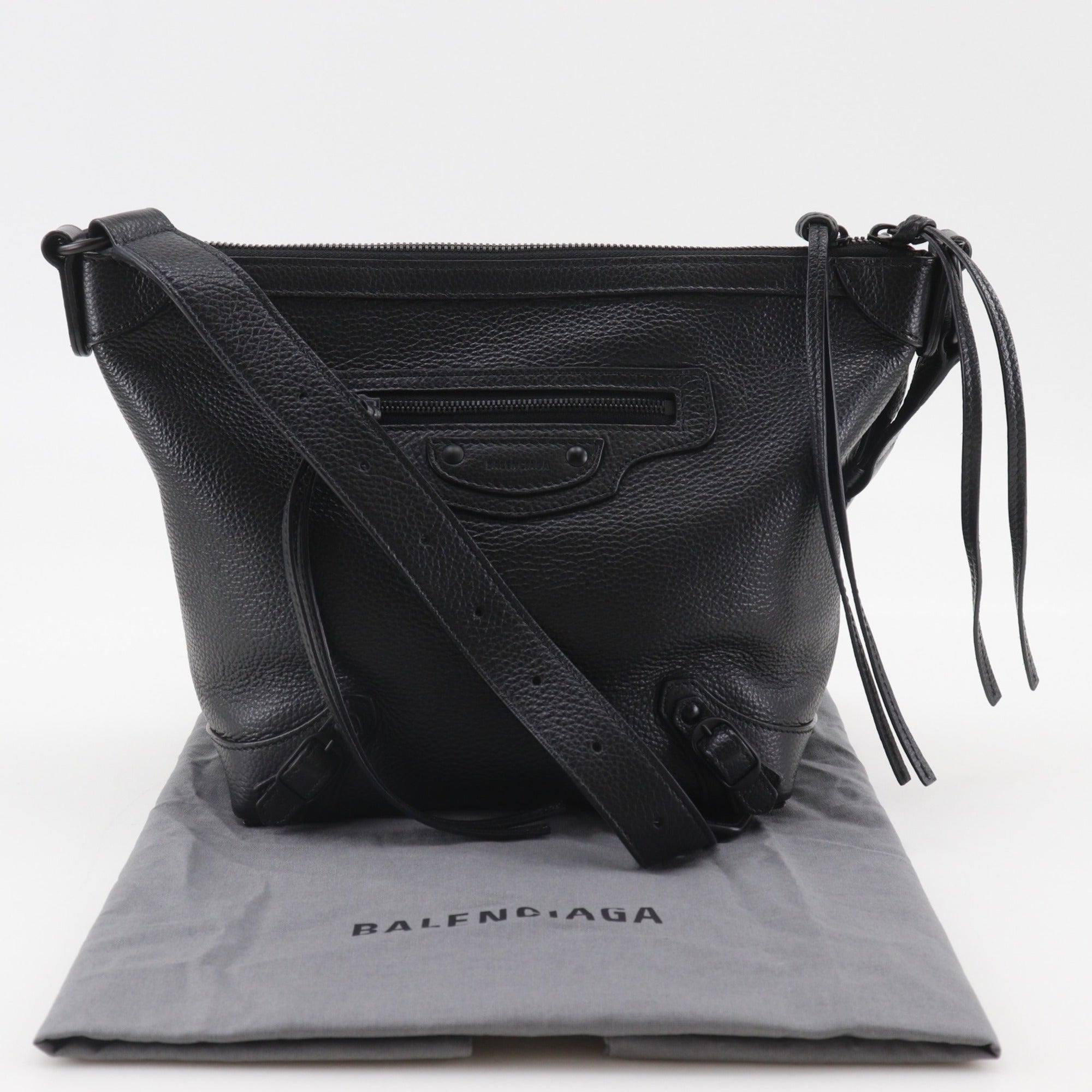 Balenciaga Black Leather Shoulder