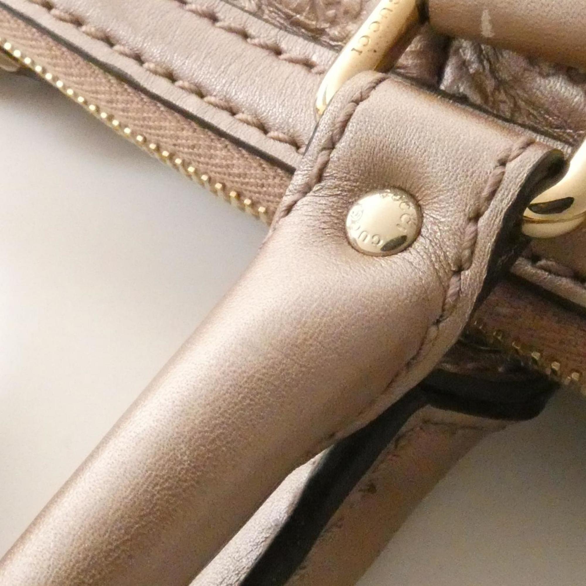 Gucci Light Pink Leather Handbag (Pre-Owned)