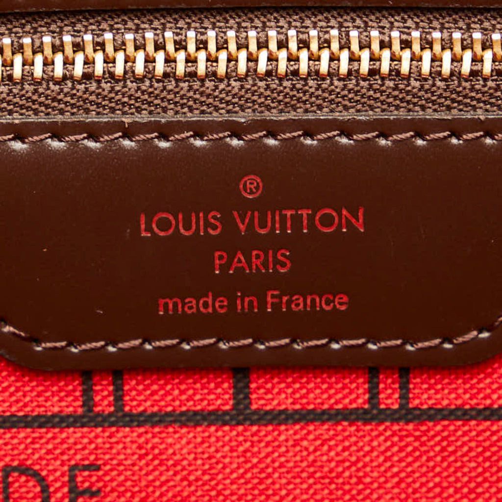 Louis Vuitton Brown Pvc Leather Handbag Pochette Pouch Tote Bag