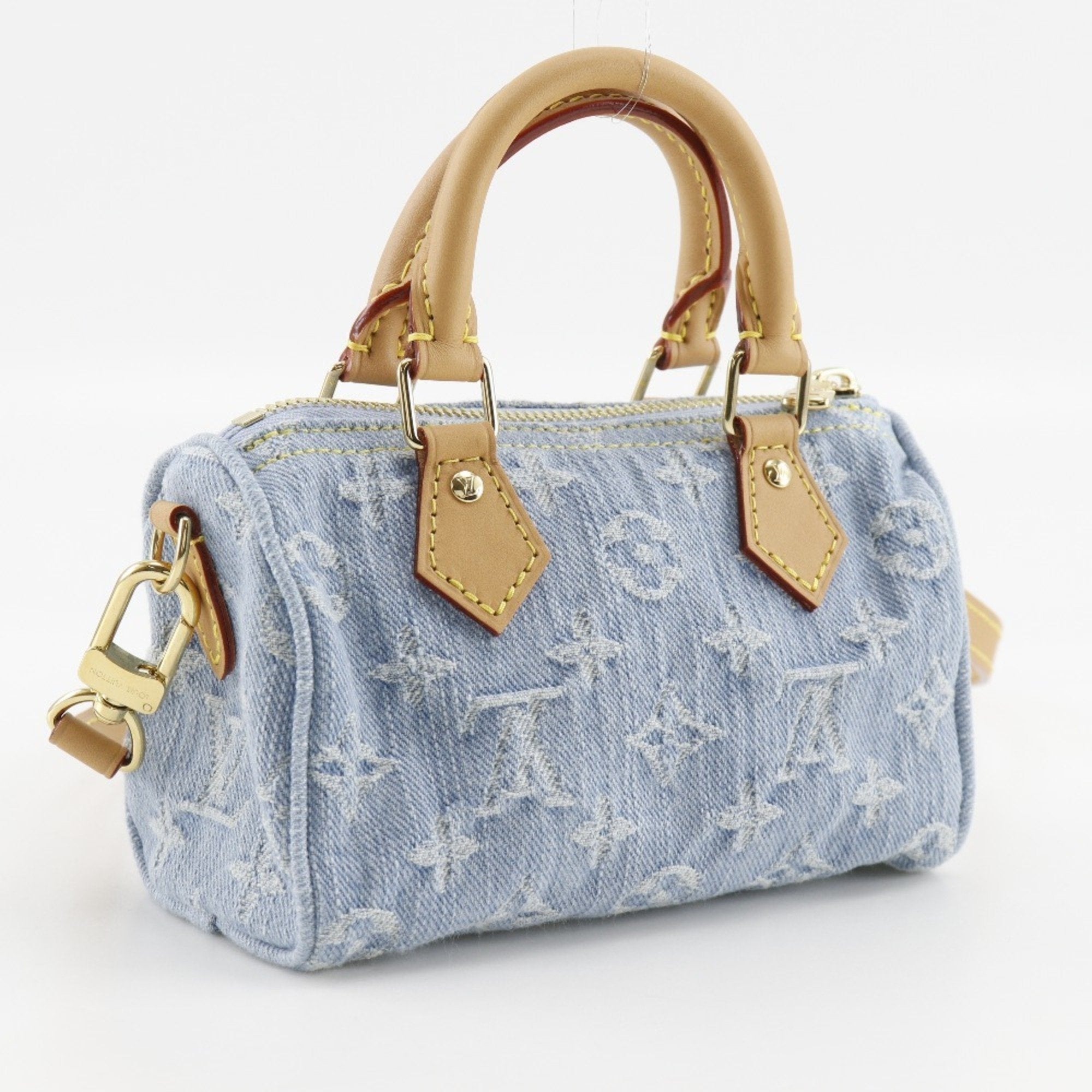 Louis Vuitton Sky Blue Monogram Denim Handbag