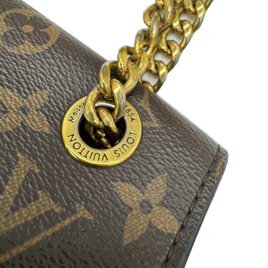 Louis Vuitton Monogram Black Brown Monogram Leather Shoulder Bag