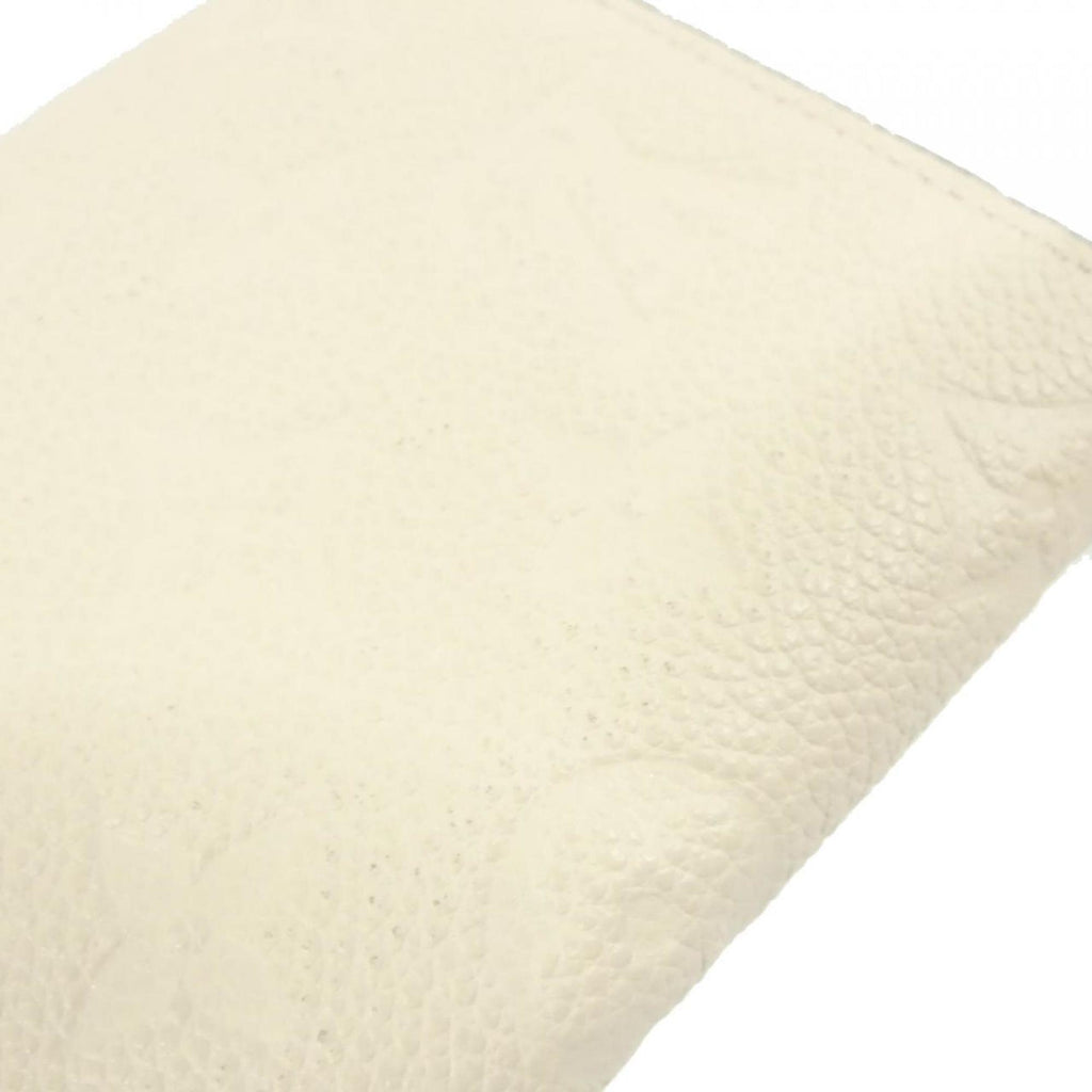 Louis Vuitton Cream Leather Wallet (Tri-Fold)