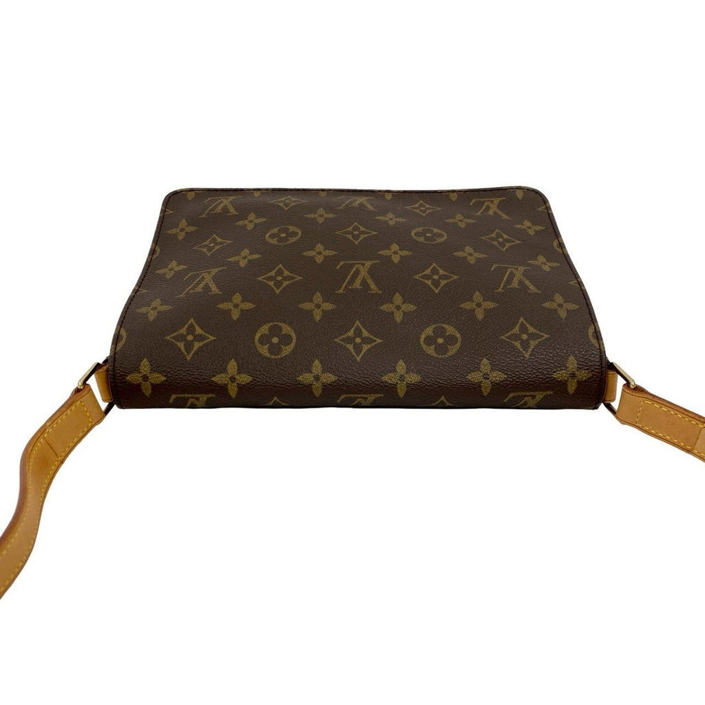 Louis Vuitton Brown Leather Pvc Shoulder Bag