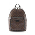 Louis Vuitton Black Brown Monogram Macassar Coated Canvas Leather Backpack