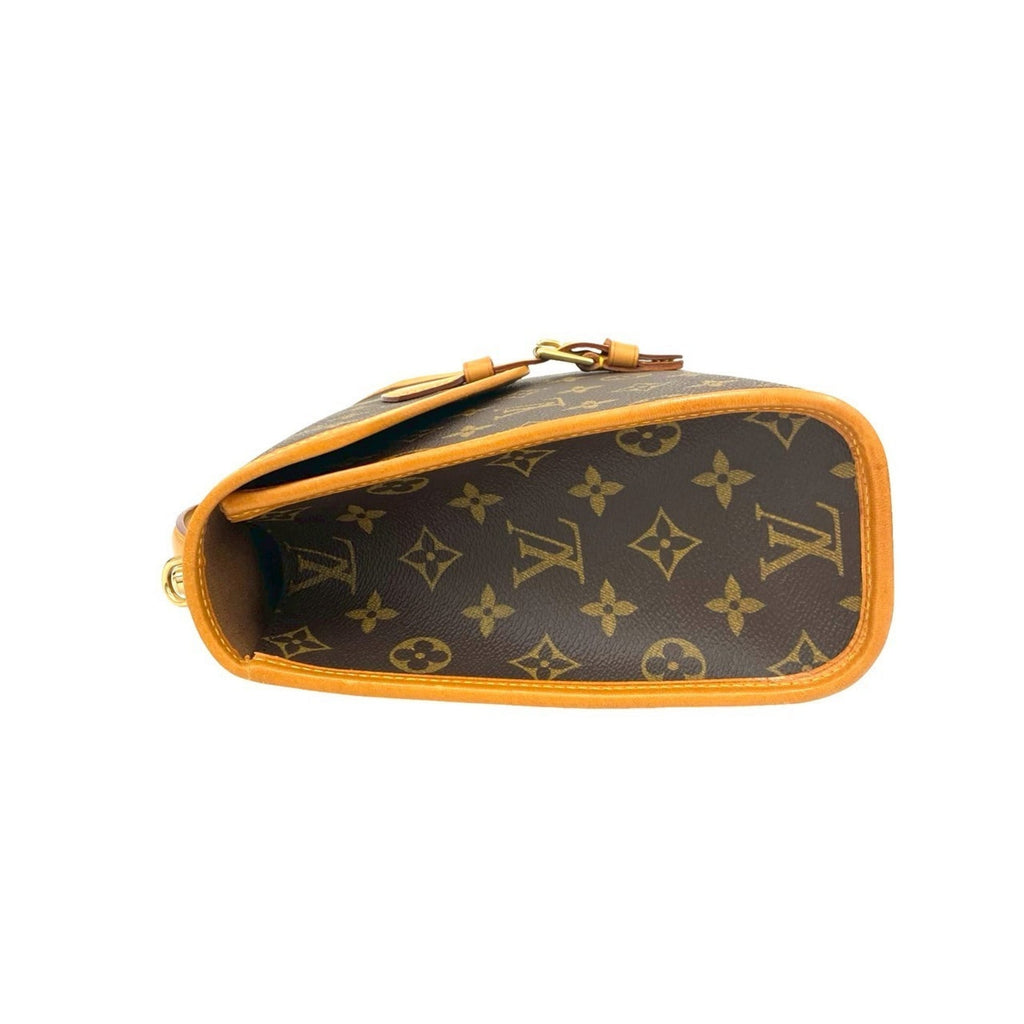 Louis Vuitton Brown Leather Pvc Handbag Shoulder Bag