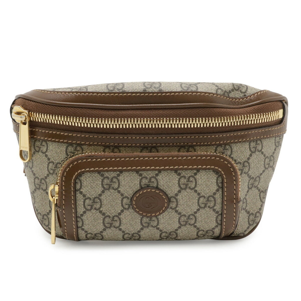 Gucci Beige Brown Leather Sling Bag (Pre-Owned)