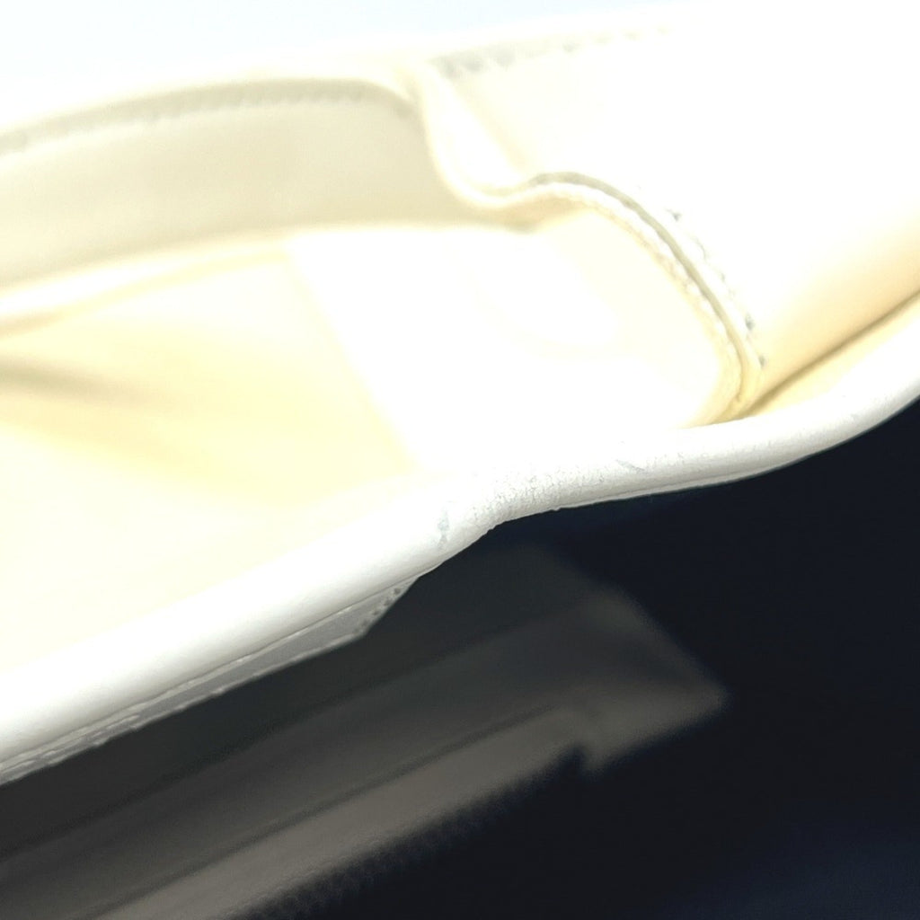 Balenciaga White Canvas Leather Handbag Tote
