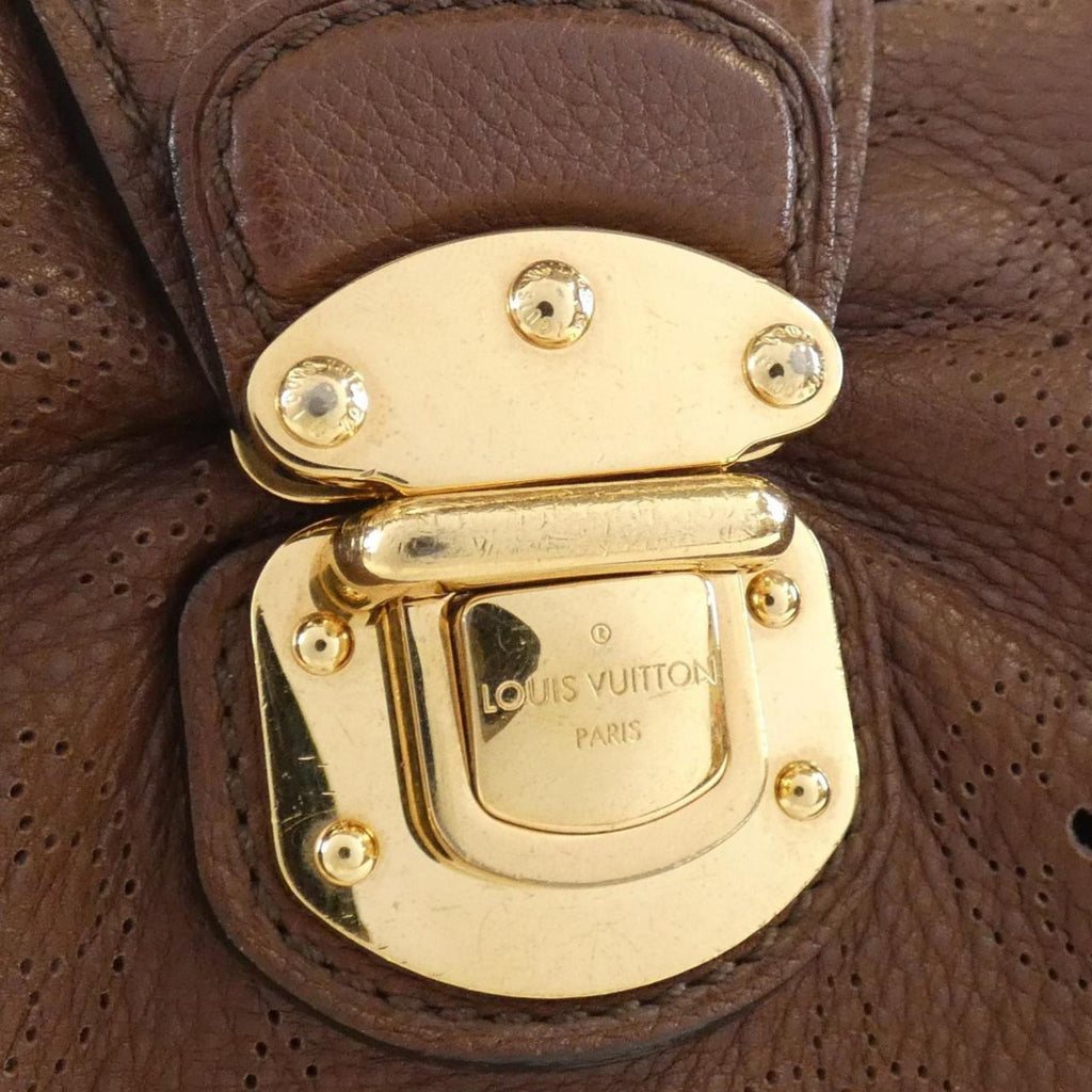 Louis Vuitton Mahina Cognac Leather Shoulder Bag