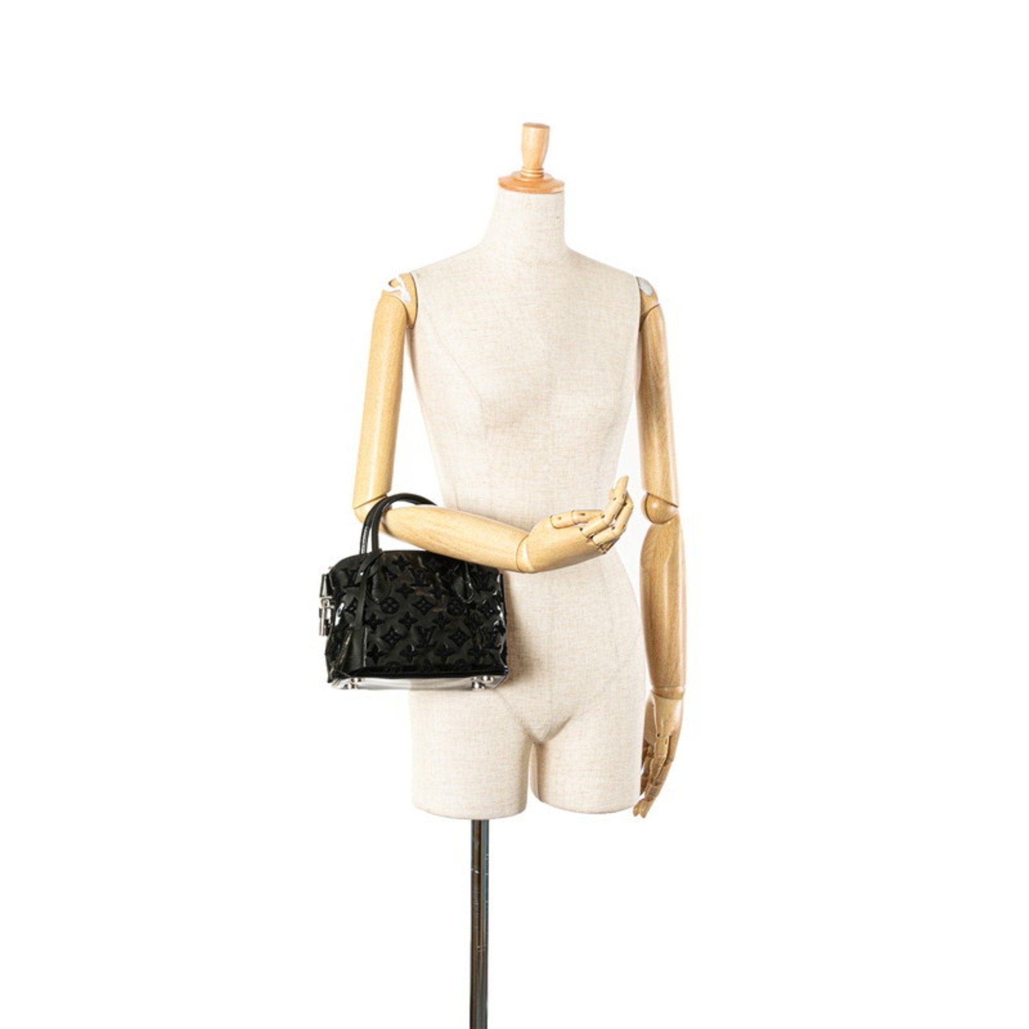 Louis Vuitton Black Noir Patent Leather Handbag