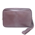 Louis Vuitton Acajou Brown Taiga Leather Clutch Bag Pouch