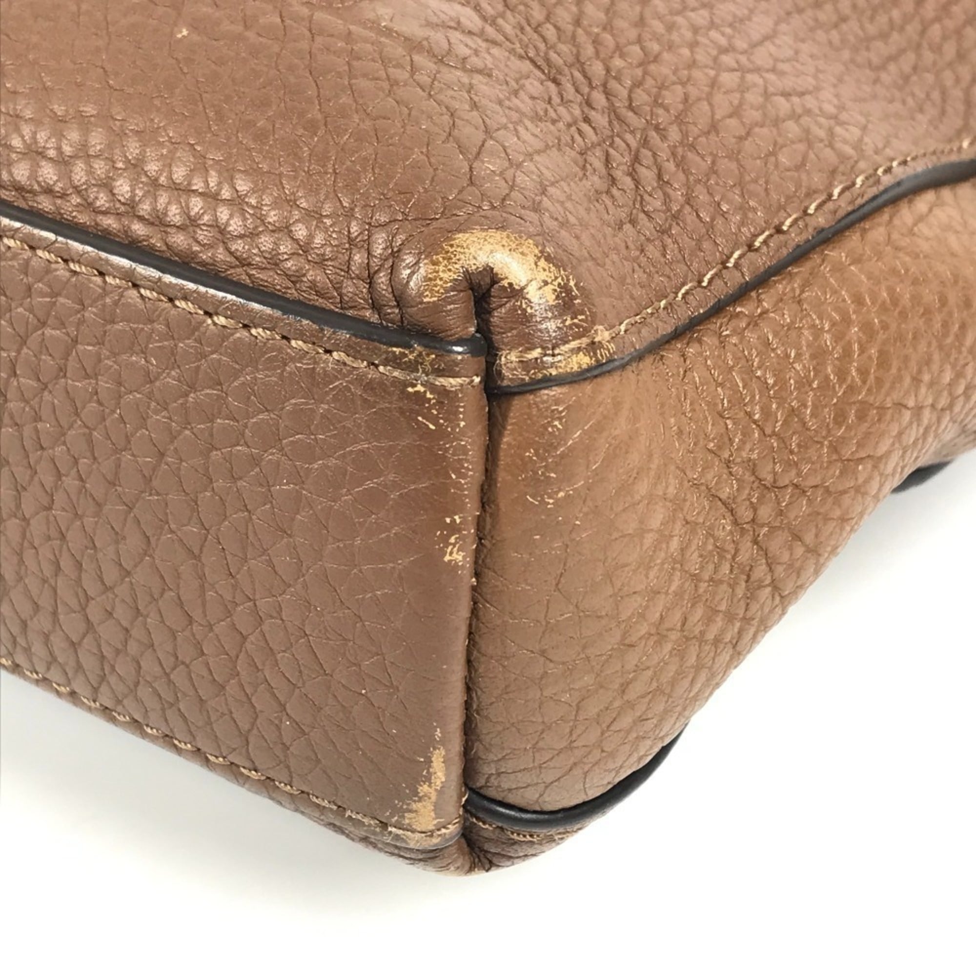Louis Vuitton Brown Leather Briefcase Handbag Tote Bag
