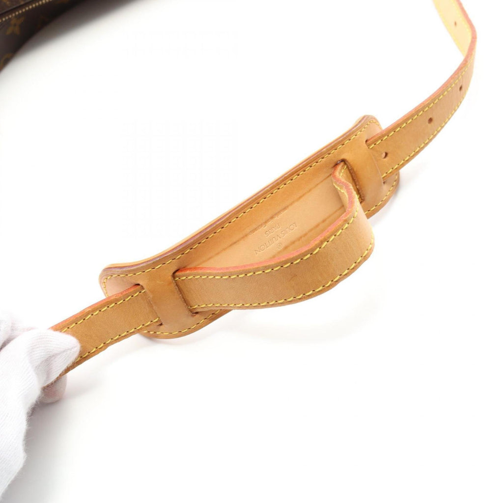 Louis Vuitton Brown Coated Canvas Leather Shoulder Bag