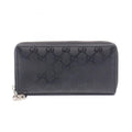 Gucci Black Pvc Leather Long Wallet (Bi-Fold) (Pre-Owned)