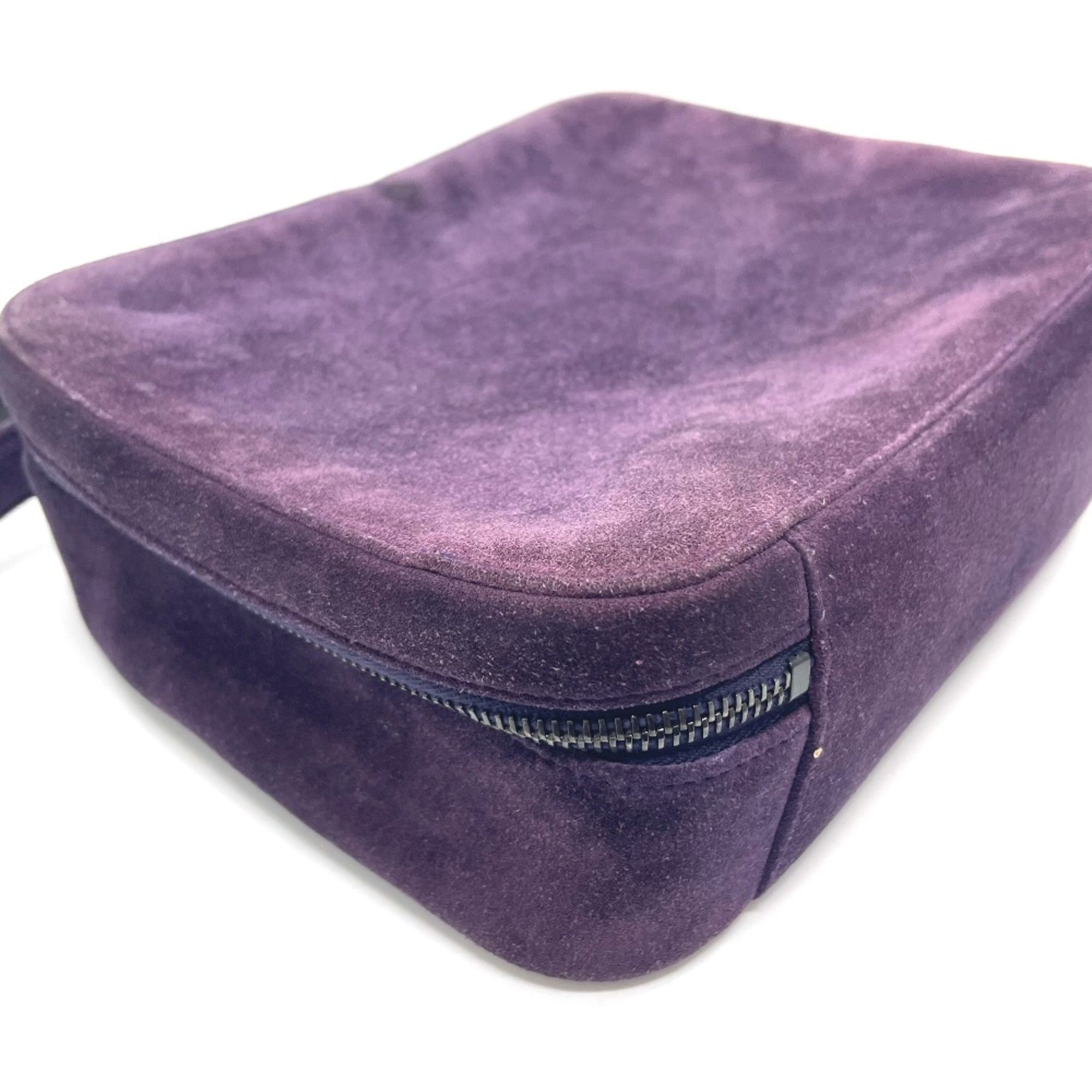 Chanel Purple Leather Handbag