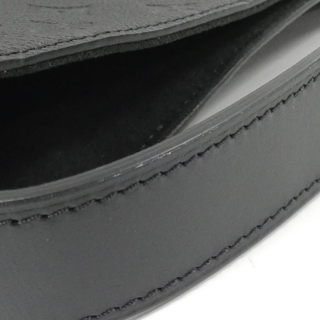 Louis Vuitton Black Leather Shoulder Bag