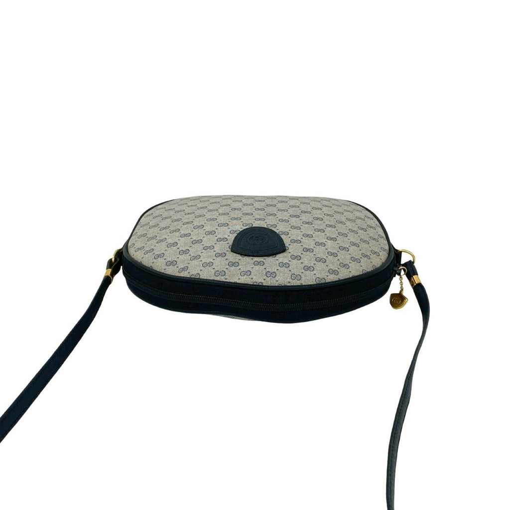 Gucci Navy Leather Pvc Pochette Shoulder Bag (Pre-Owned)