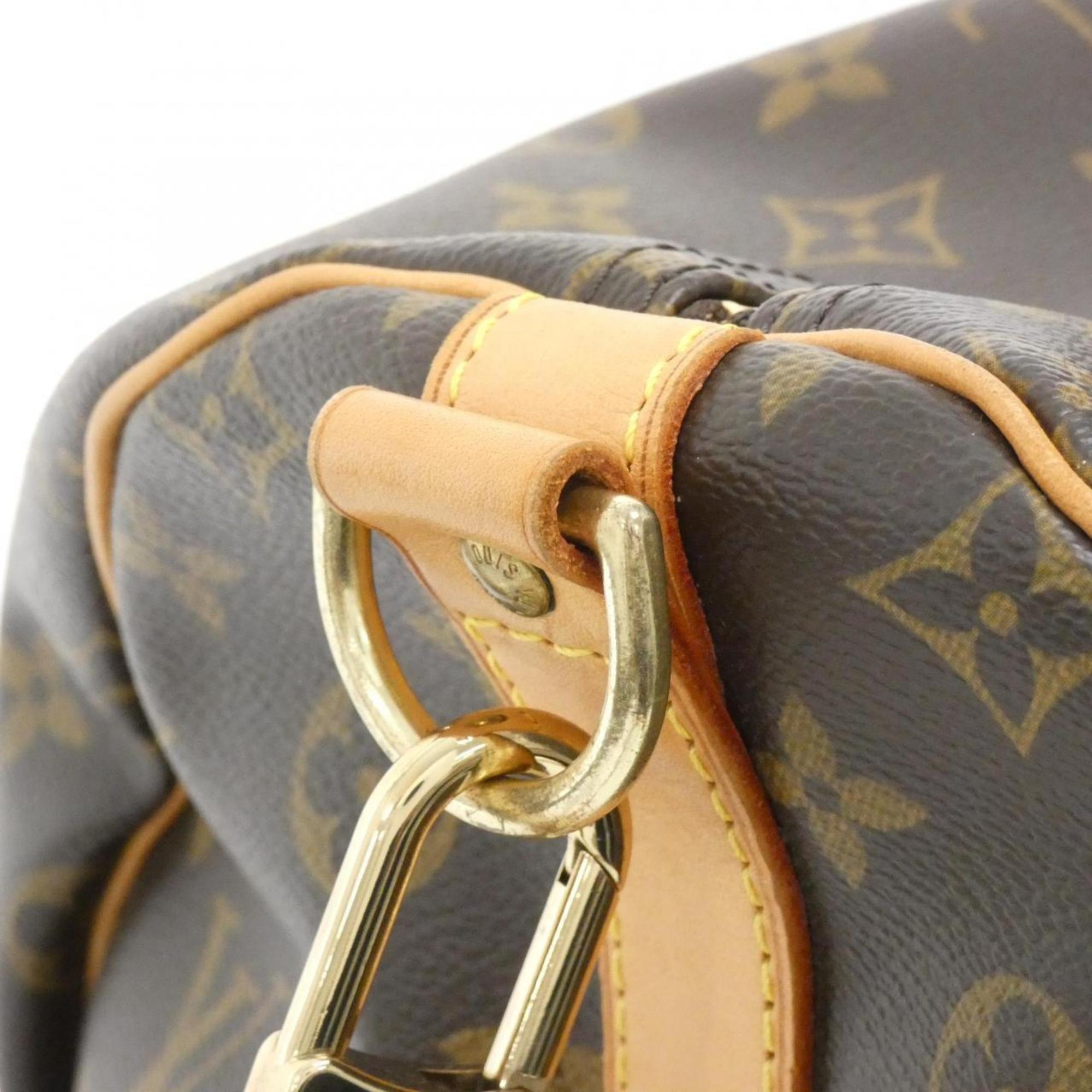 Louis Vuitton Marron Coated Canvas Boston Bag