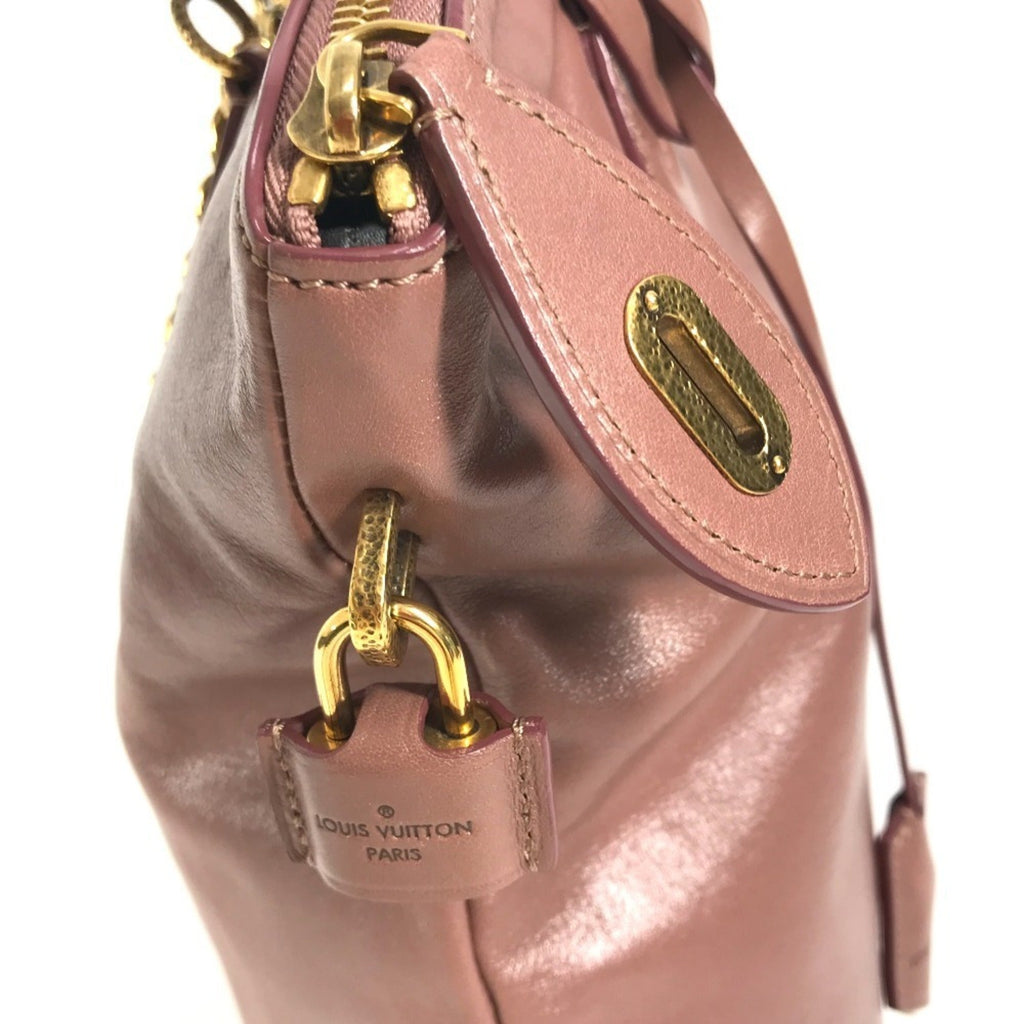 Louis Vuitton Pink Rose Leather Shoulder Bag Tote Bag