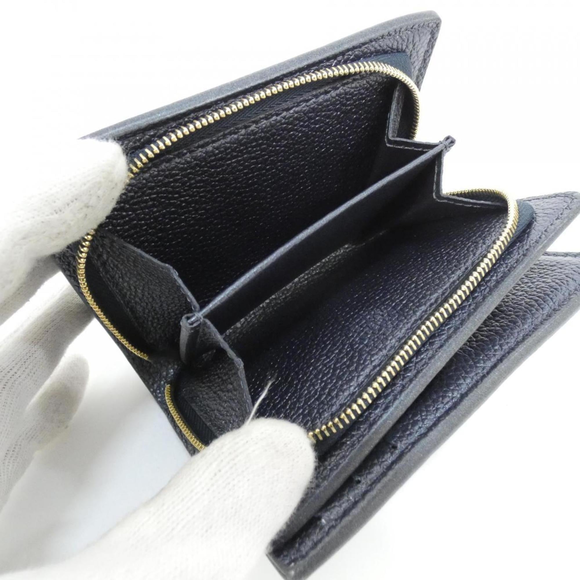 Louis Vuitton Monogram Empreinte Navy Leather Wallet