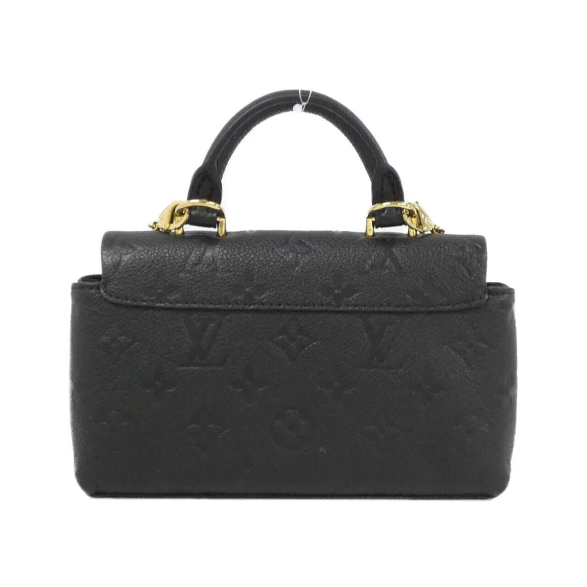 Louis Vuitton Black Leather Handbag