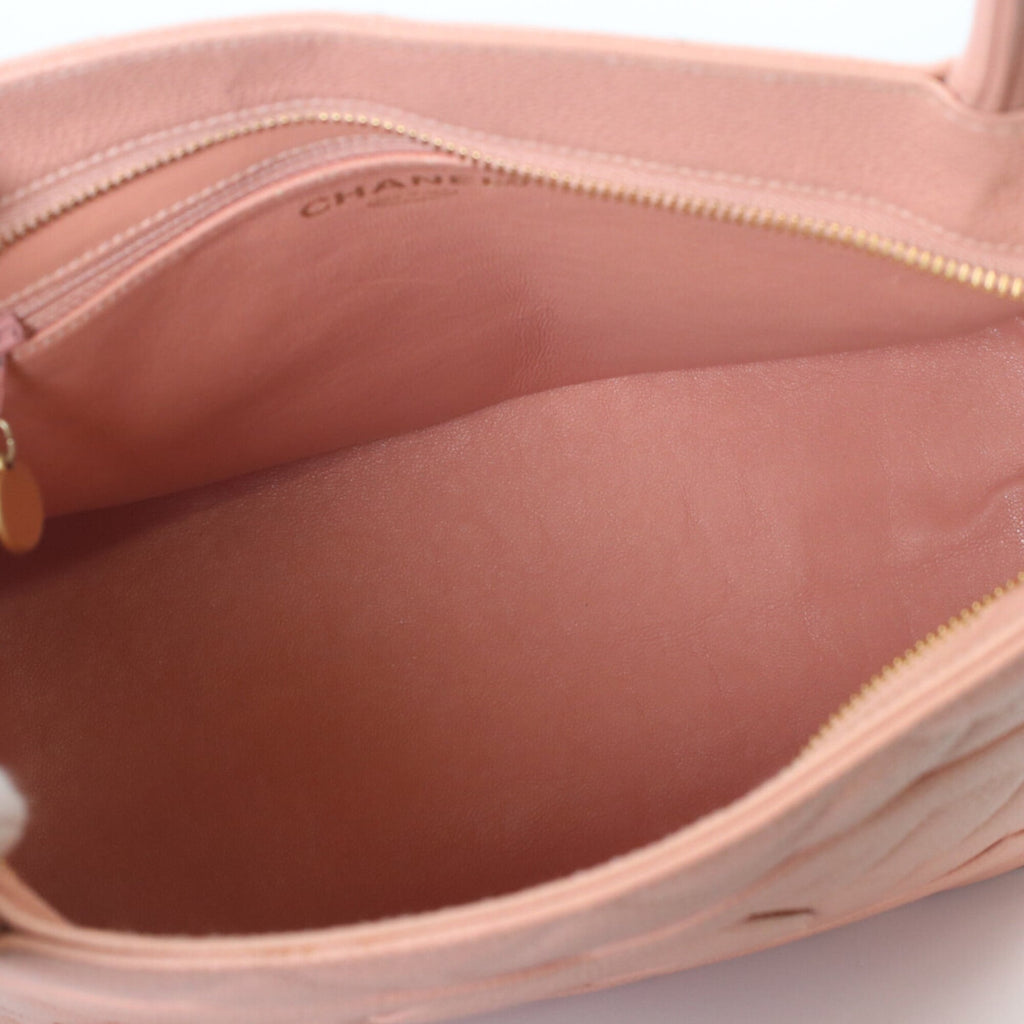 Chanel Pink Grained Calfskin Tote Bag