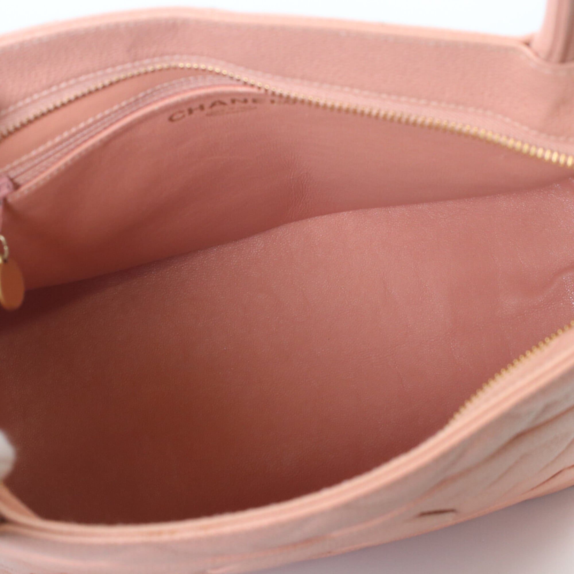Chanel Pink Grained Calfskin Tote Bag