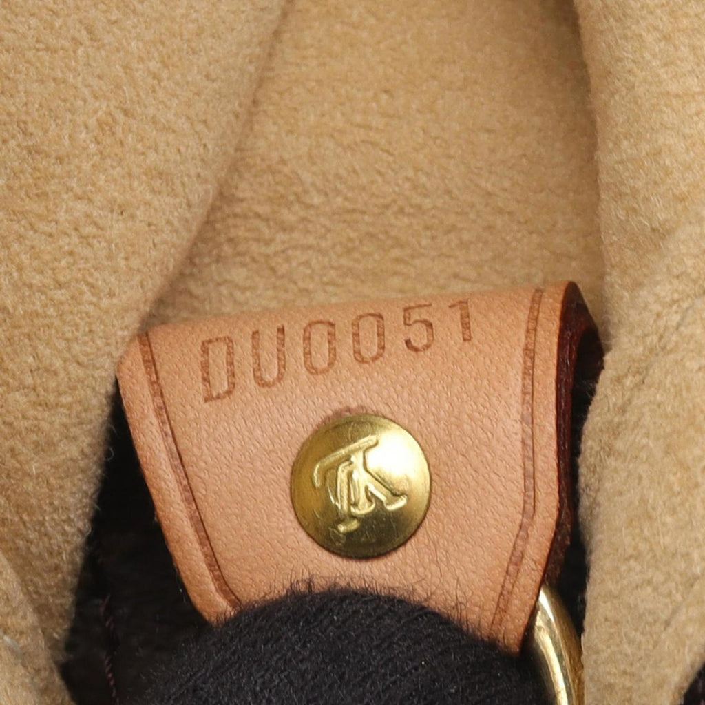Louis Vuitton Brown Coated Canvas Leather Shoulder Bag