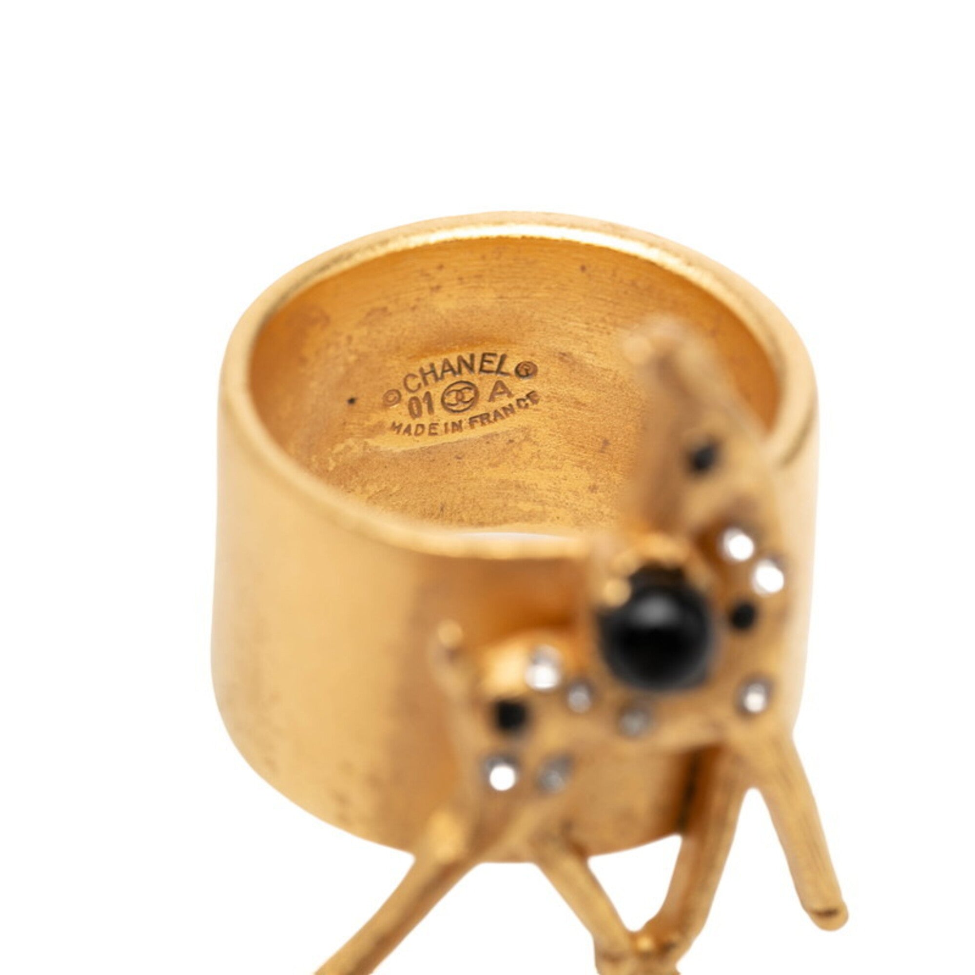 Chanel Gold Gold Plating Band Ring