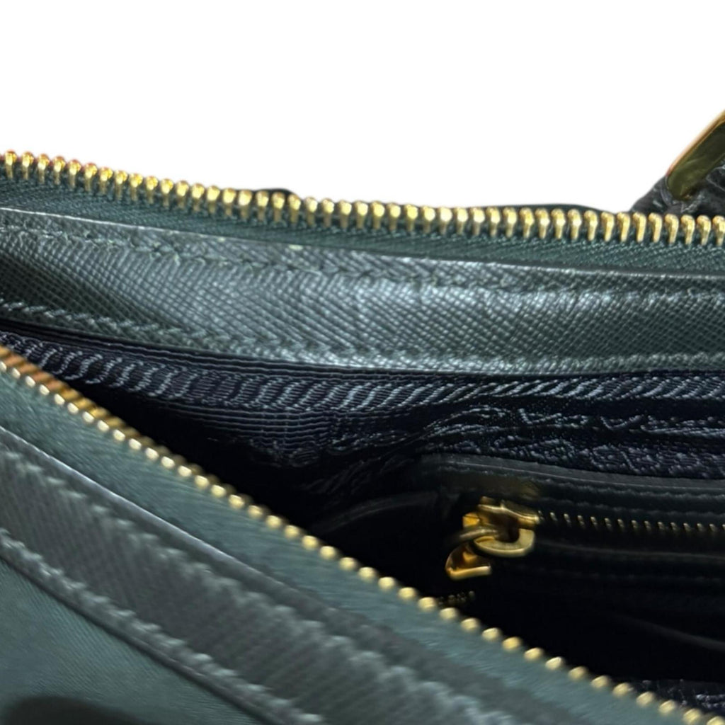 Prada Green Nylon Shoulder Bag