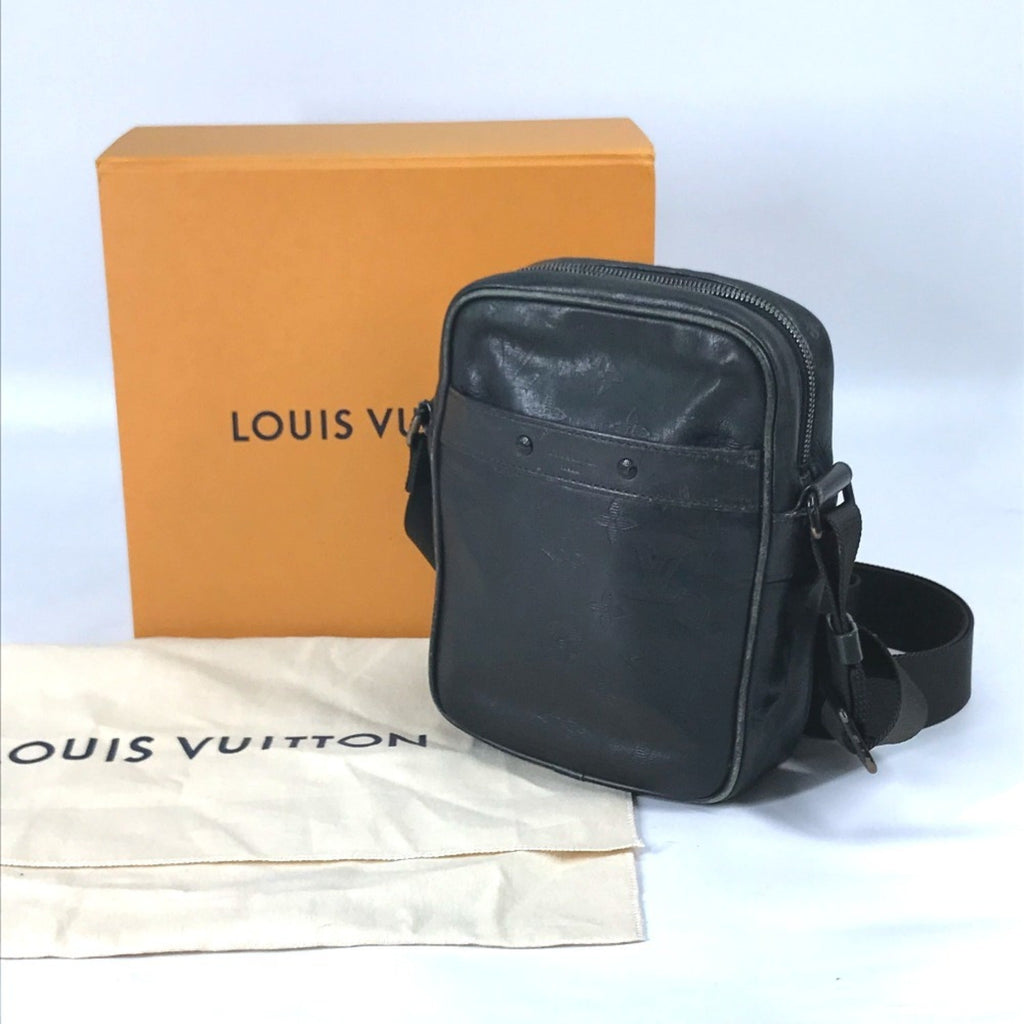 Louis Vuitton Monogram Shadow Black Galle Monogram Shadow Pochette Shoulder Bag