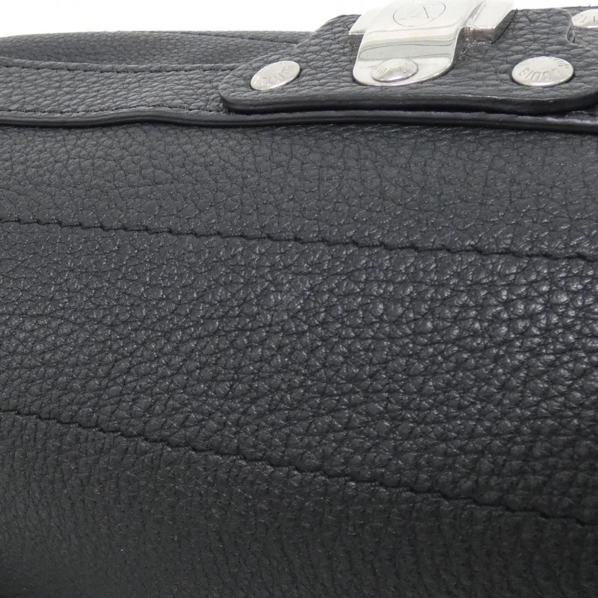 Louis Vuitton Black Leather Shoulder Bag