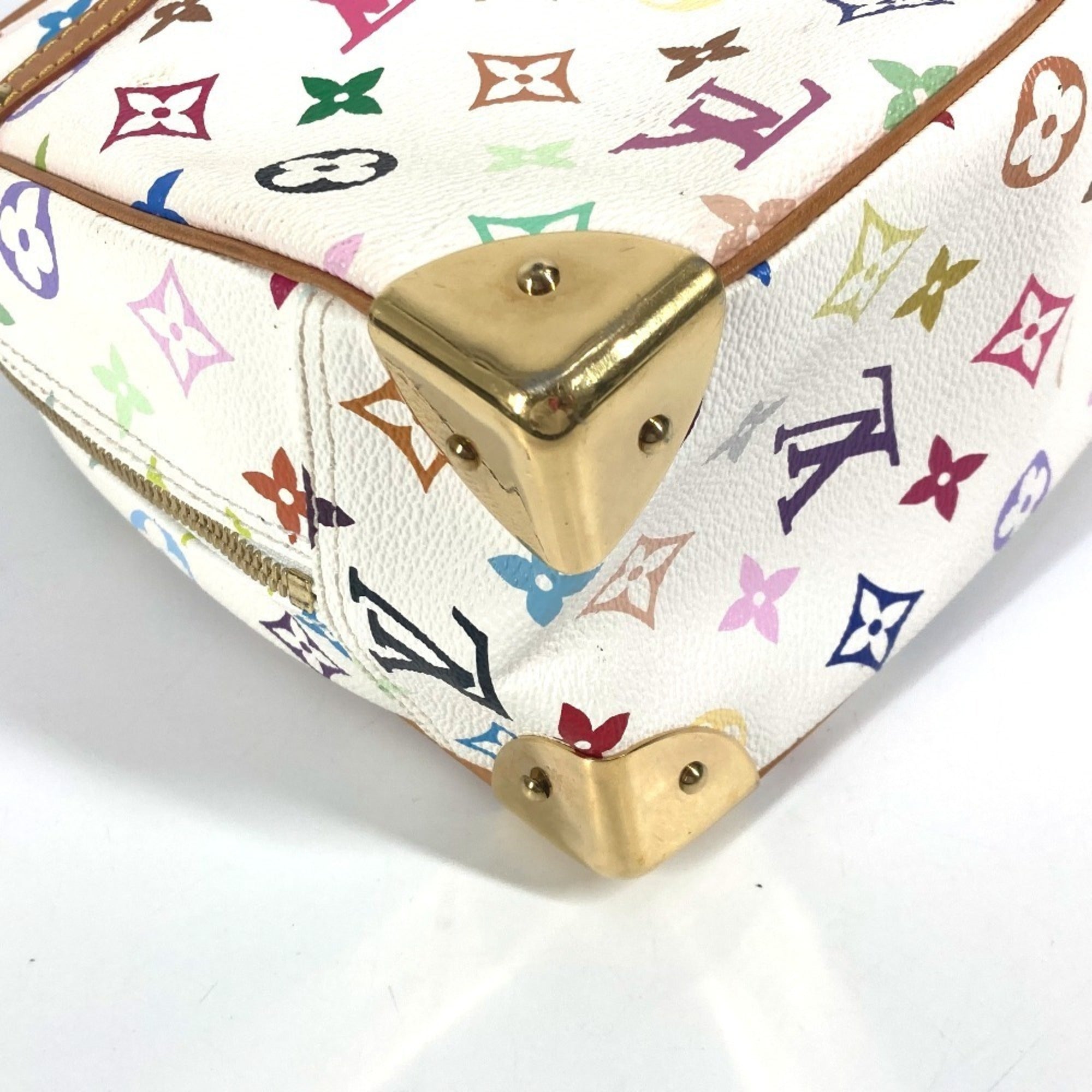 Louis Vuitton Monogram Multicolore Blanc White Monogram Multicolore Boston Bag Handbag