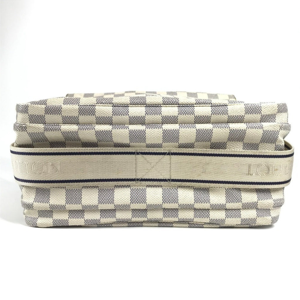 Louis Vuitton White Yellow Damier Azur Shoulder Bag