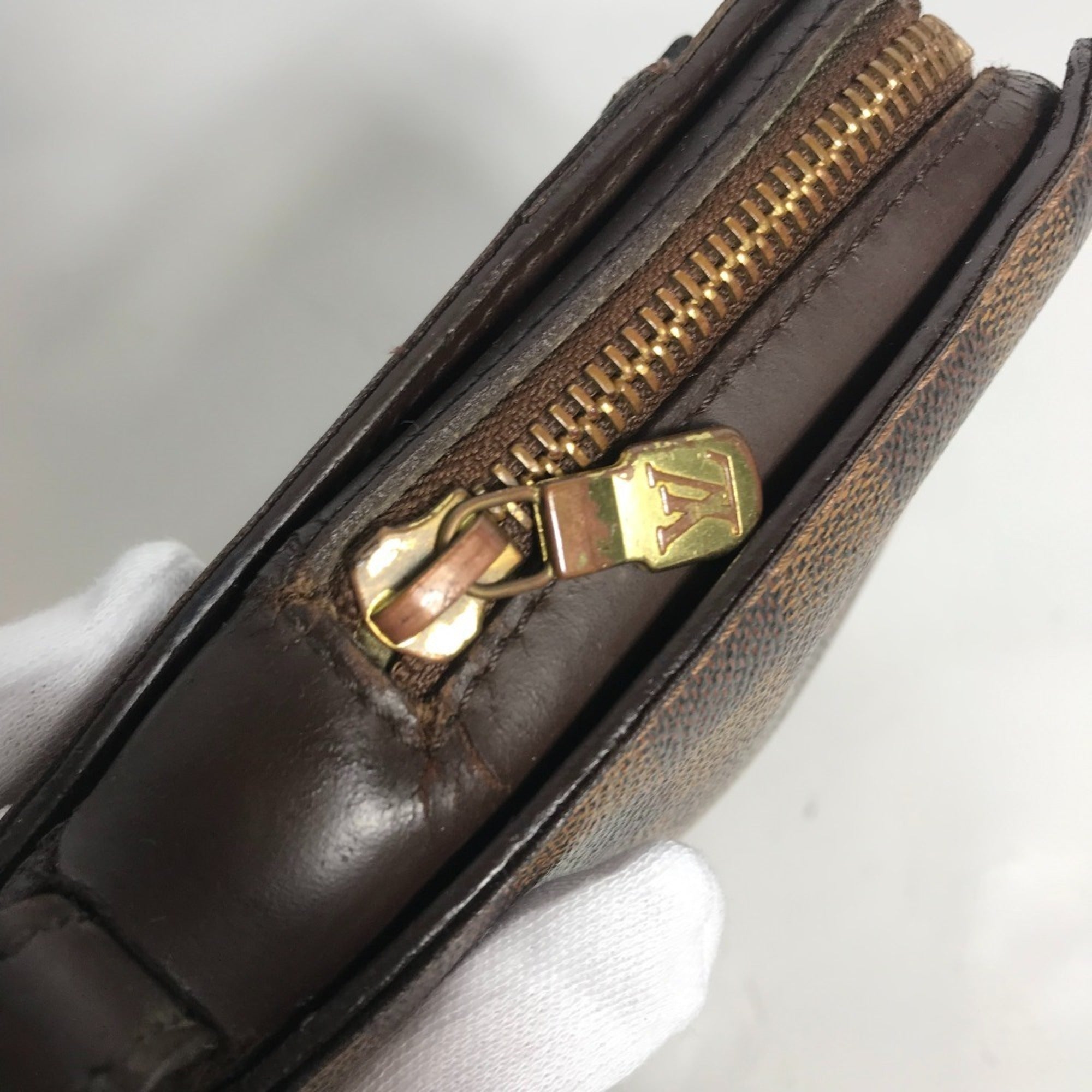 Louis Vuitton Brown Damier Canvas Ebene Damier Canvas Clutch Bag Pouch