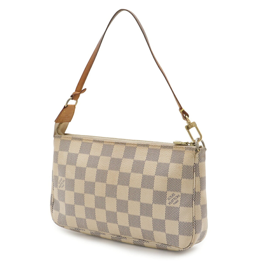 Louis Vuitton Ivory Damier Azur Handbag Pochette Pouch Shoulder Bag