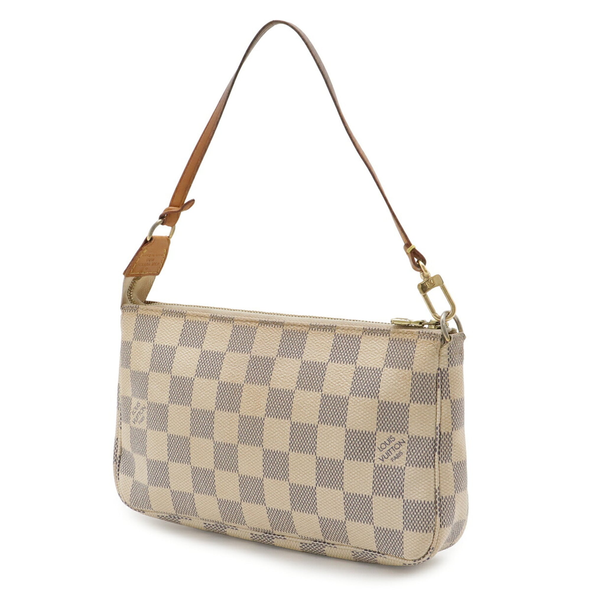 Louis Vuitton Ivory Damier Azur Handbag Pochette Pouch Shoulder Bag